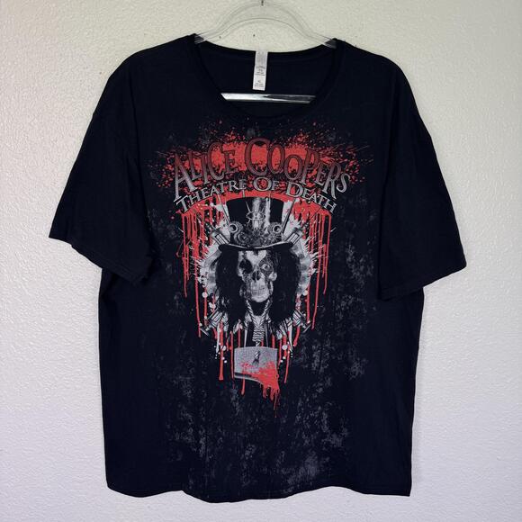 Gildan Other - Alice Cooper Shirt Mens XL Theatre Of Death Tour 2009 Graphic Gildan Tee Y2K